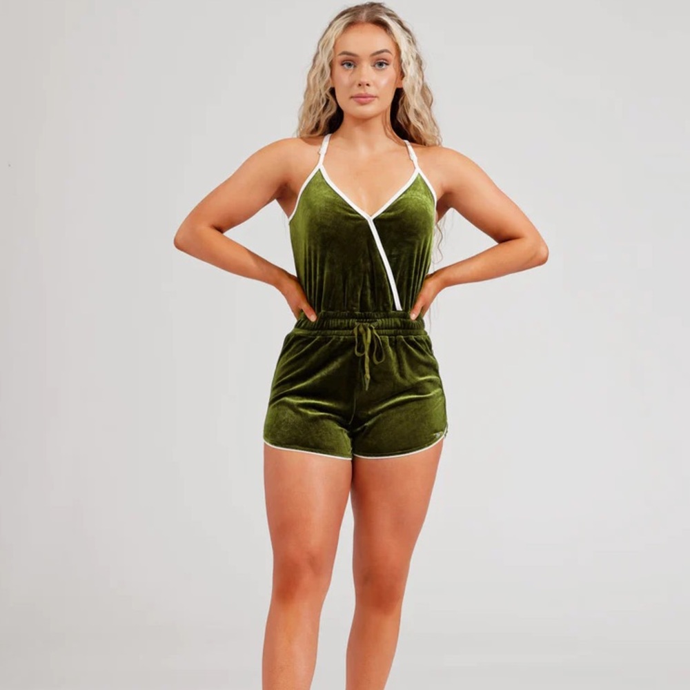 Buffbunny Disco Romper- Olive💚 NWT